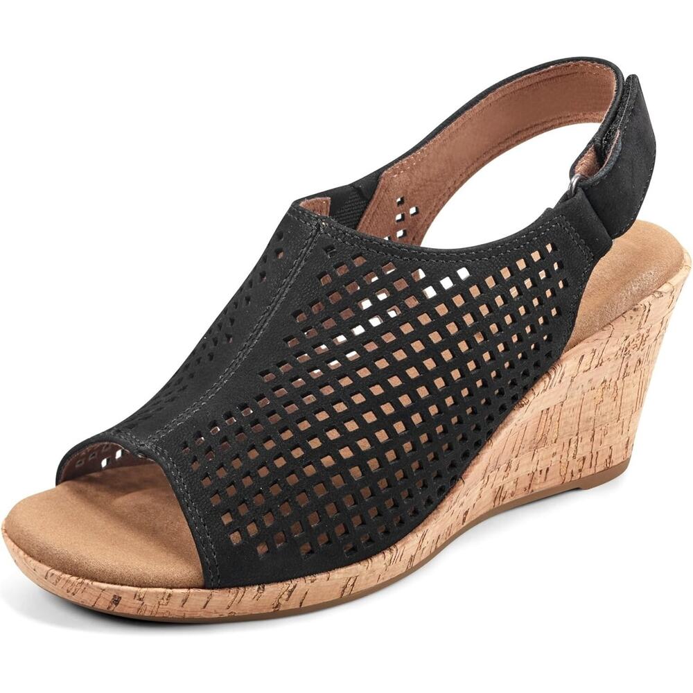 Rockport Women's Briah Gladiator Wedge Sandals , Black Size 5M